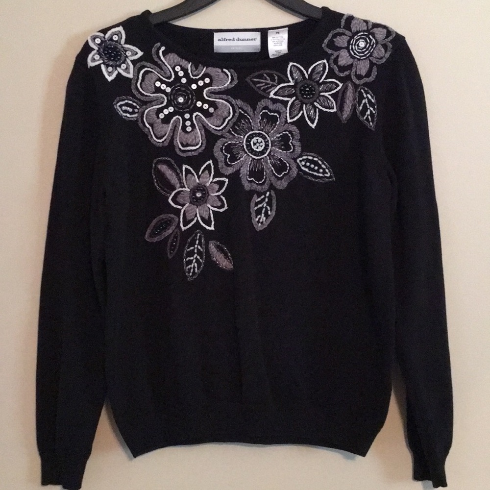 PS Alfred Dunner embroidered Sweater